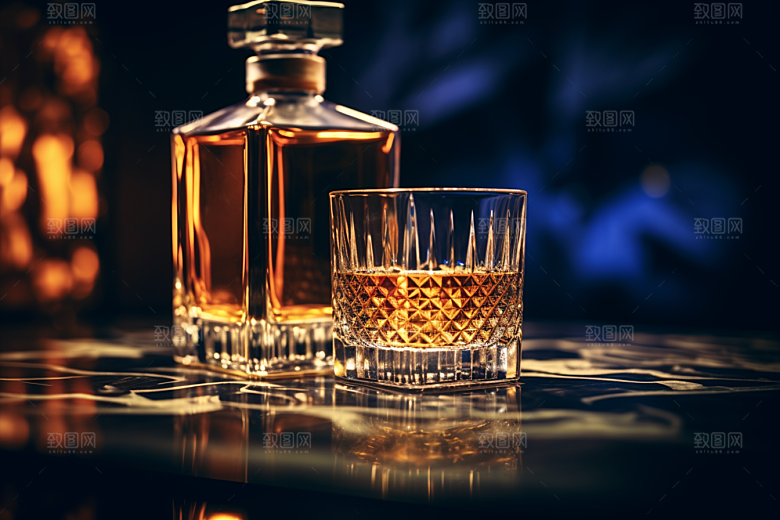 洋酒威士忌酒精品酒素材