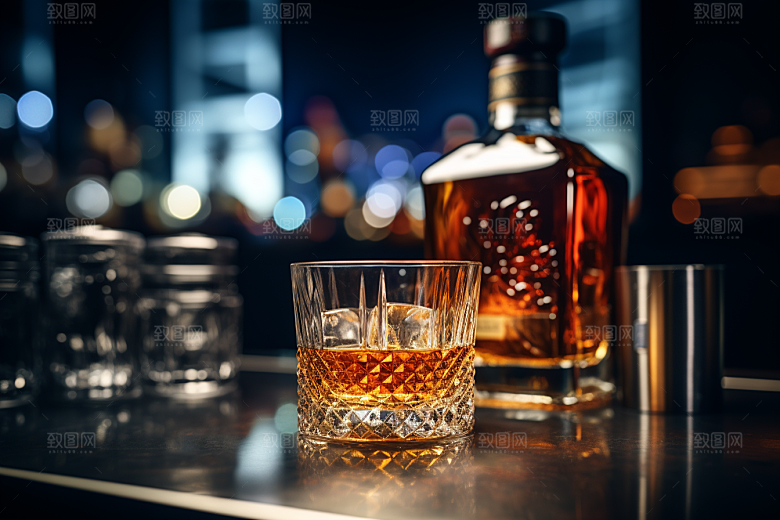 洋酒威士忌精致美酒素材