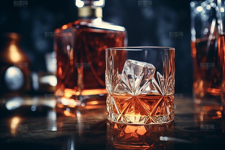 洋酒威士忌酒类品酒素材