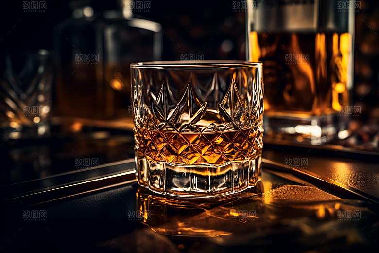 洋酒威士忌精致美酒素材