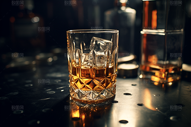 洋酒威士忌酒精高清素材