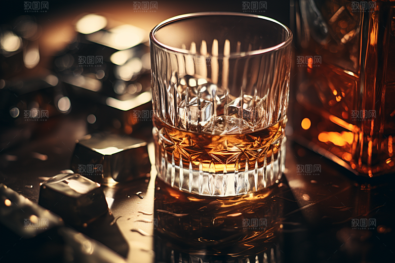 洋酒威士忌精致品酒素材