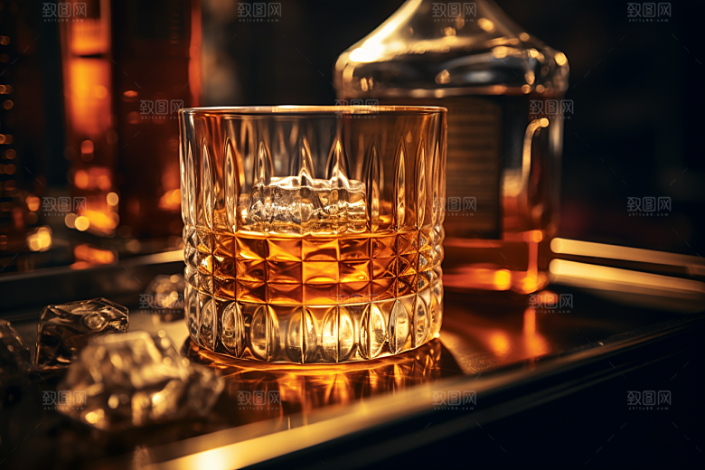 洋酒威士忌美酒酒类素材