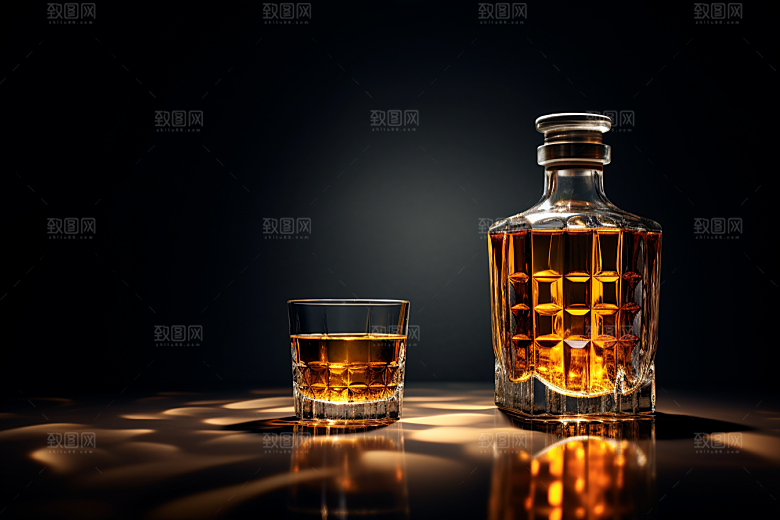 洋酒威士忌酒精高清素材