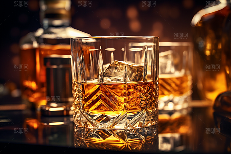 洋酒威士忌品酒酒类素材