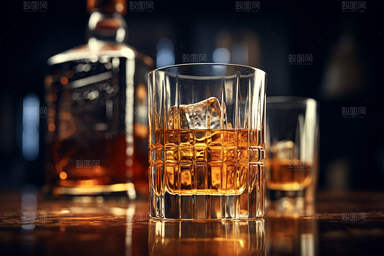 洋酒威士忌酒精饮品素材