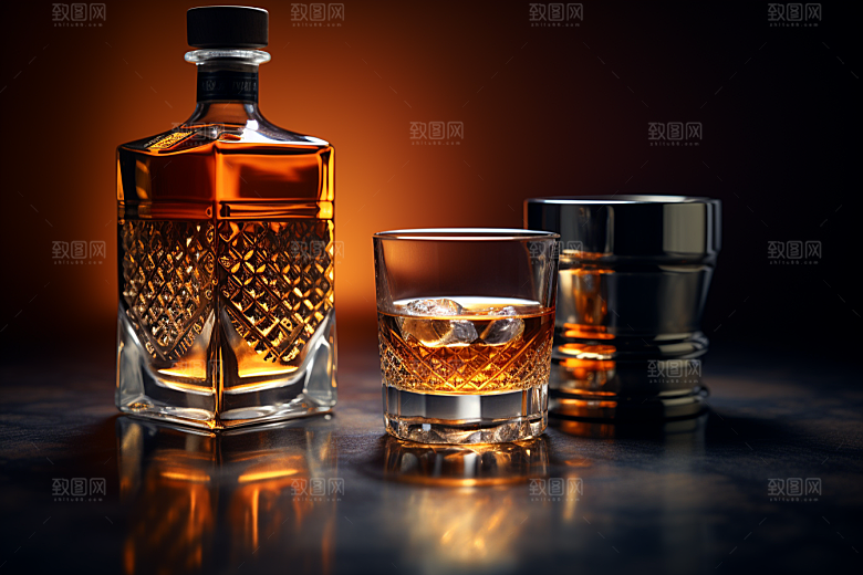洋酒威士忌品酒酒类素材