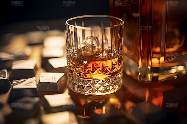 洋酒威士忌高清品酒素材