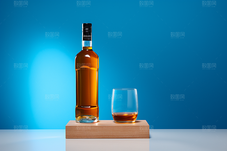 洋酒威士忌品酒精致素材