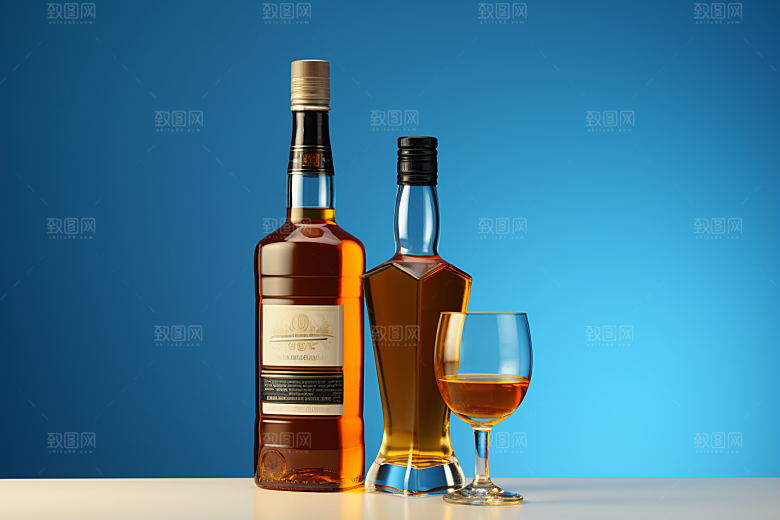 洋酒威士忌酒精高清素材