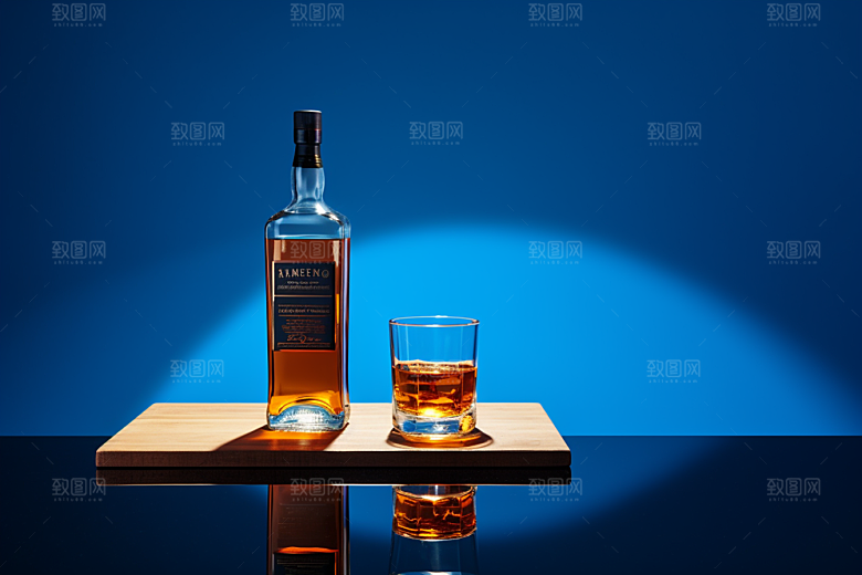 洋酒威士忌品酒高清素材