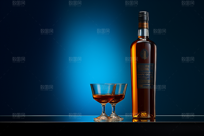 洋酒威士忌酒类精致素材