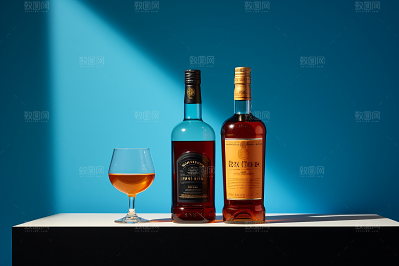 洋酒威士忌酒类高清素材