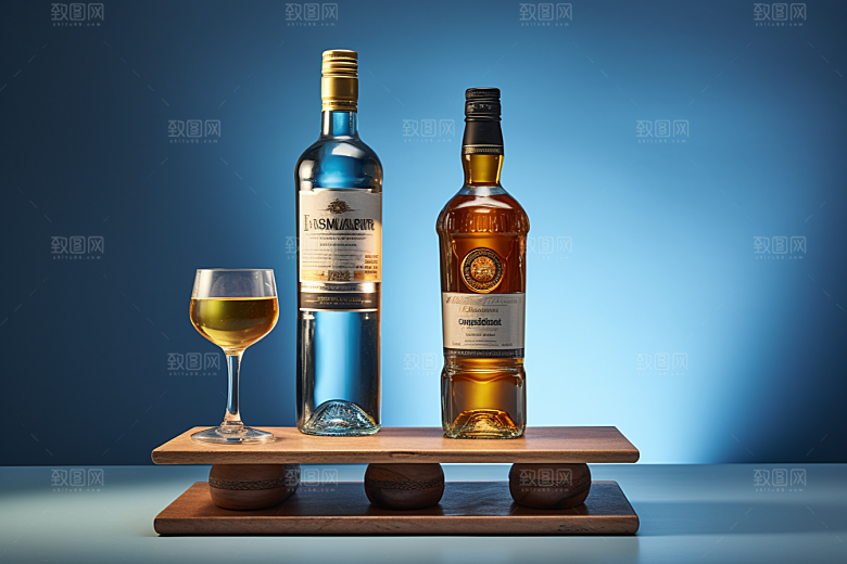 洋酒威士忌酒类精致素材