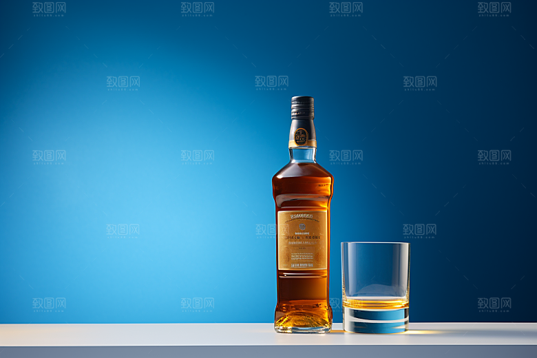 洋酒威士忌美酒精致素材