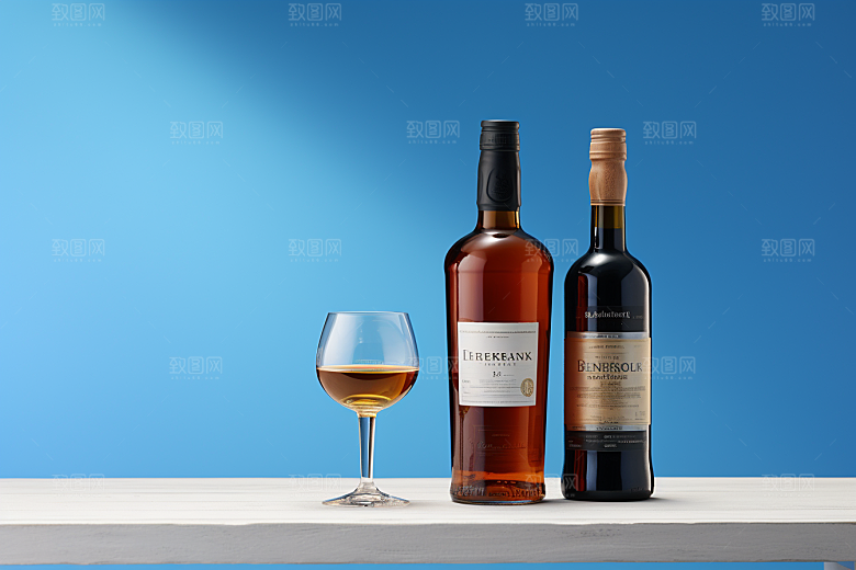 洋酒威士忌酒类精致素材