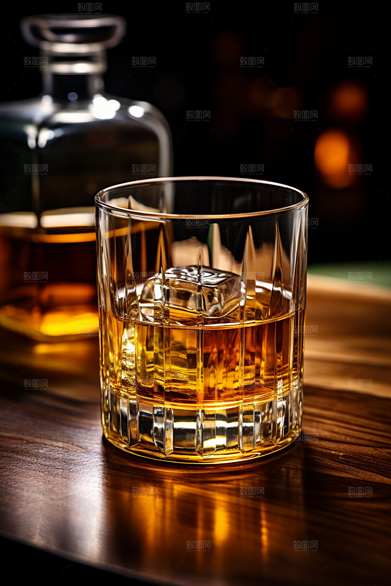 洋酒威士忌酒类品酒素材