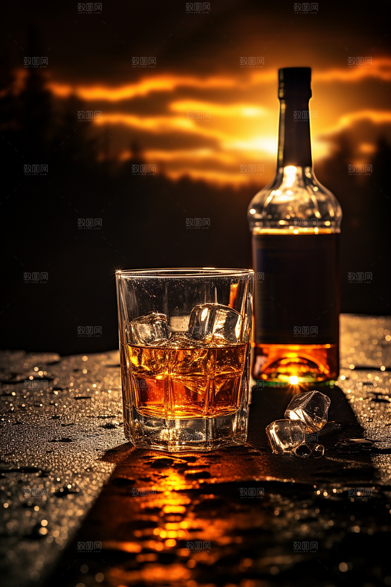 洋酒威士忌酒类酒精素材