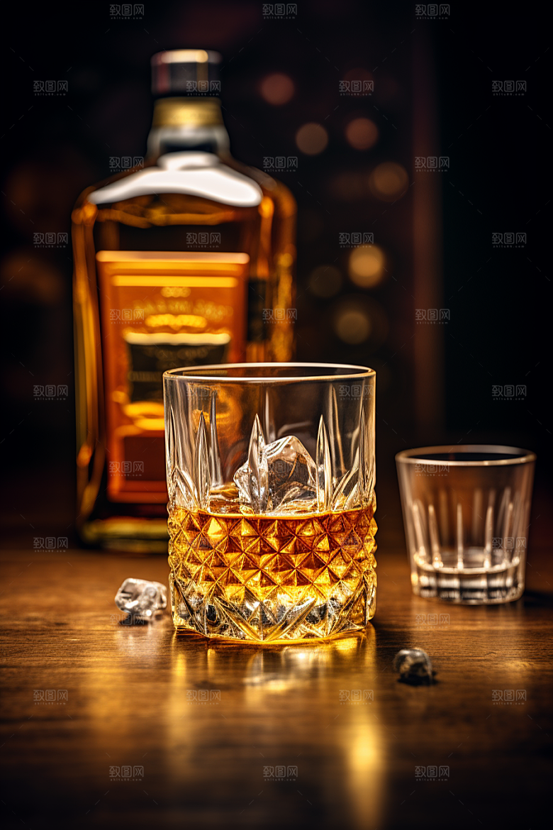 洋酒威士忌酒类美酒素材