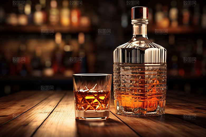 洋酒威士忌酒精精致素材