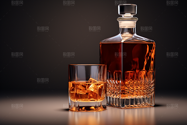 洋酒威士忌品酒酒类素材