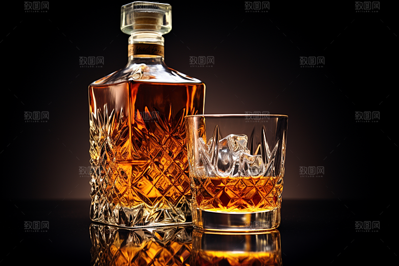 洋酒威士忌酒类品酒素材