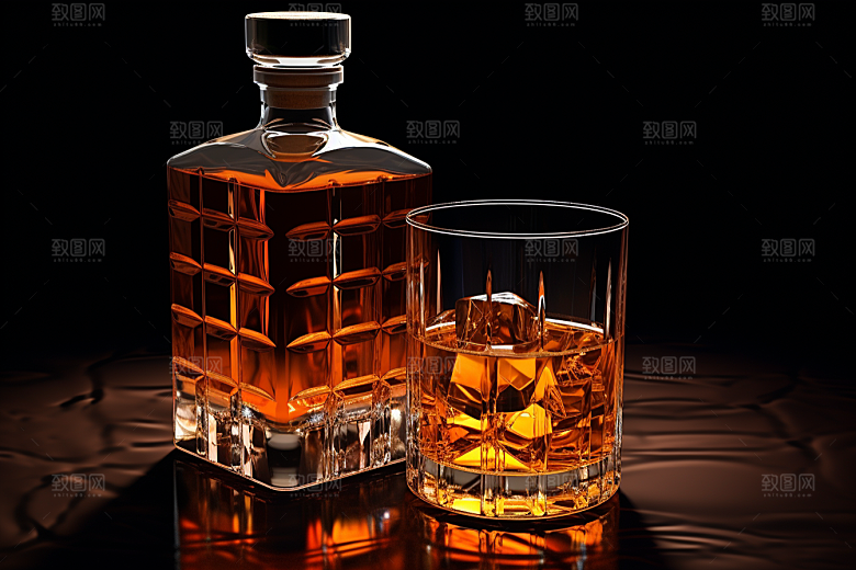 洋酒威士忌美酒饮品素材