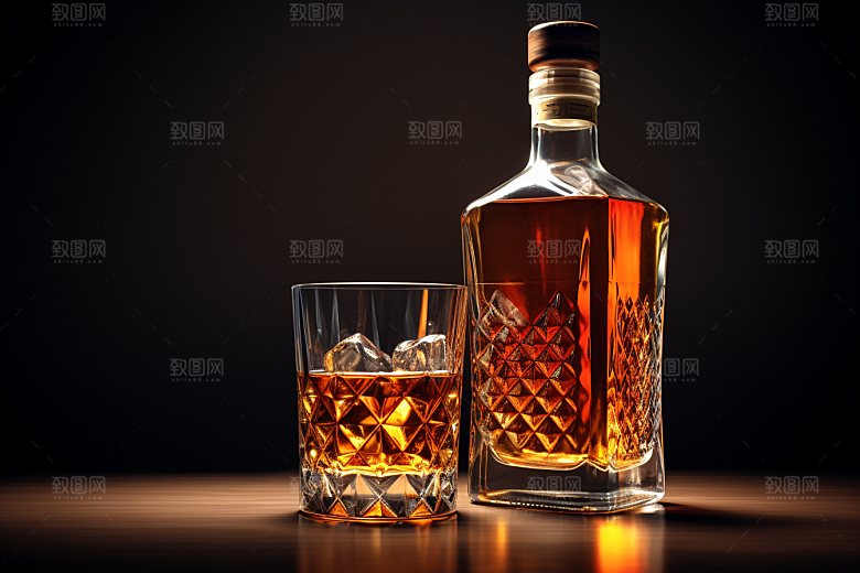 洋酒威士忌酒类高清素材
