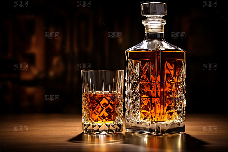 洋酒威士忌高清品酒素材