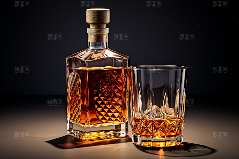 洋酒威士忌美酒品酒素材