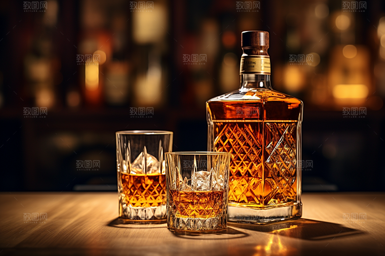 洋酒威士忌酒类品酒素材