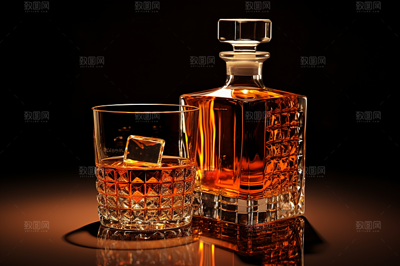 洋酒威士忌酒类美酒素材