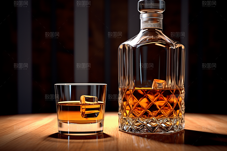 洋酒威士忌酒精品酒素材