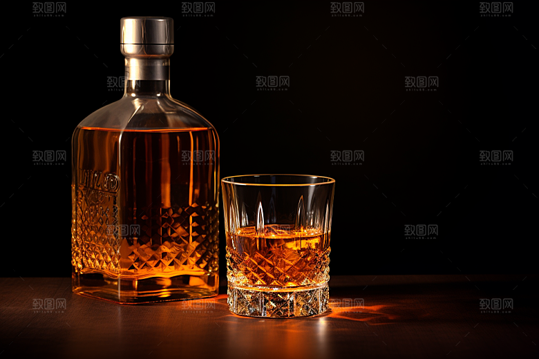 洋酒威士忌酒精品酒素材