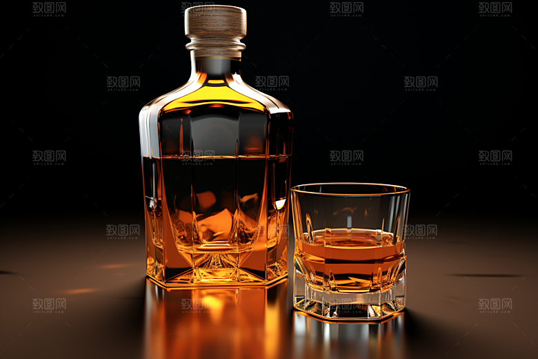 洋酒威士忌酒类高清素材