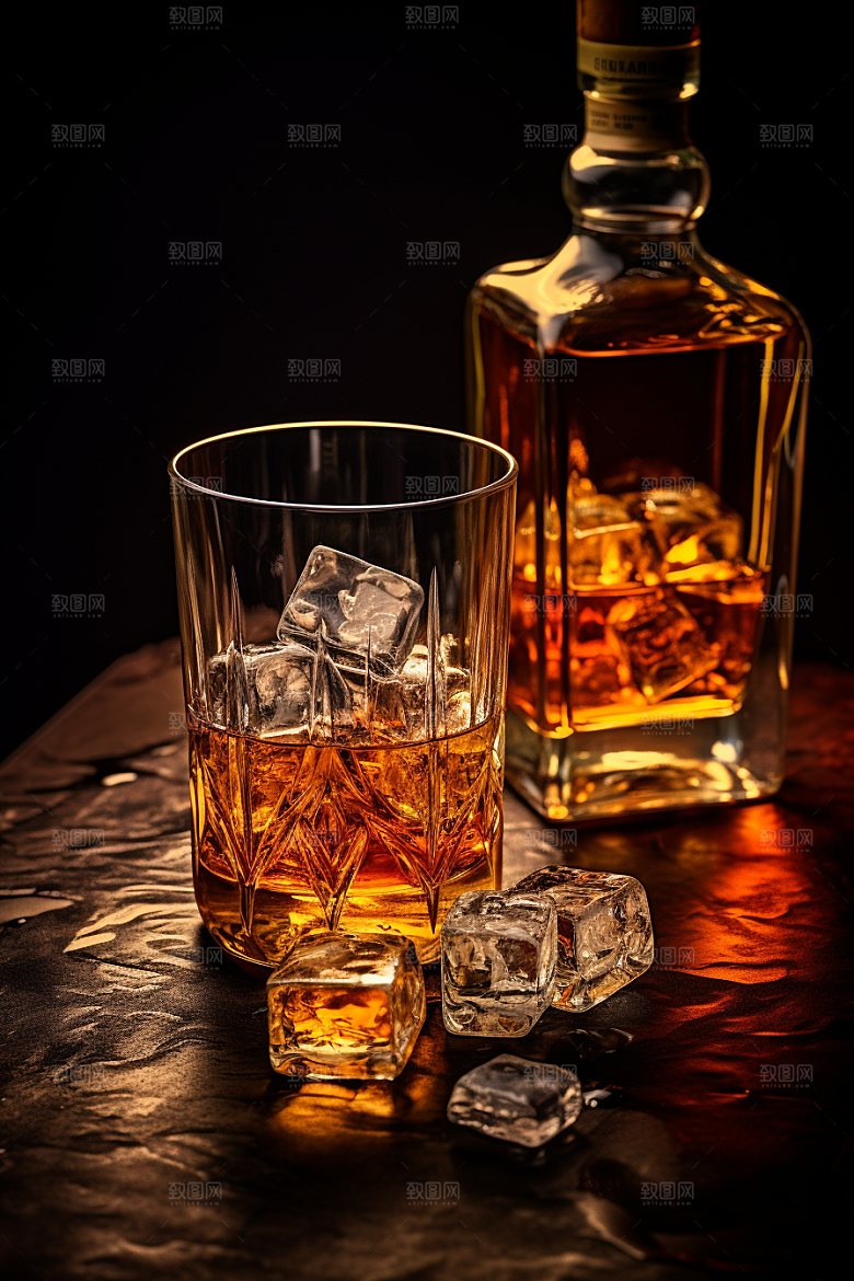 洋酒威士忌精致品酒素材