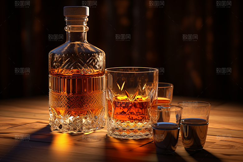 洋酒威士忌酒精美酒素材