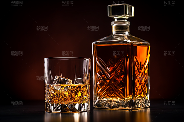 洋酒威士忌高清品酒素材
