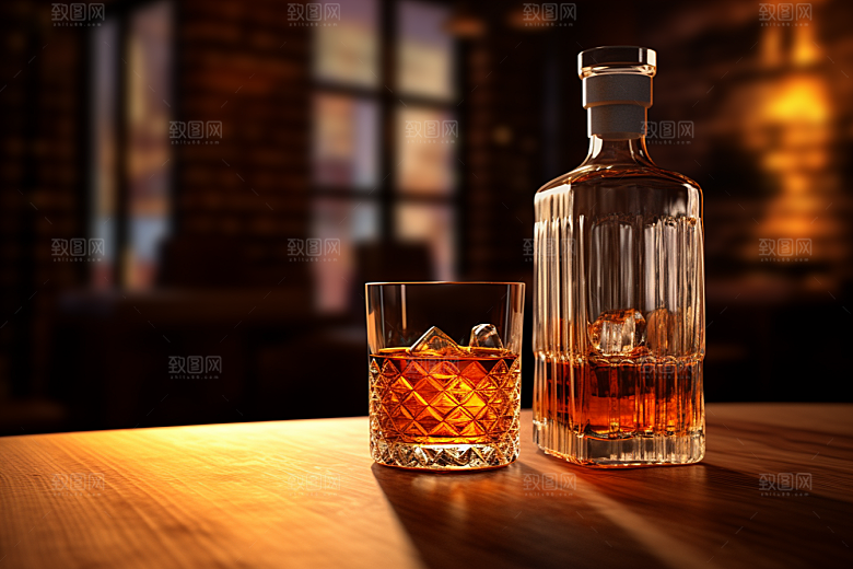 洋酒威士忌高清品酒素材