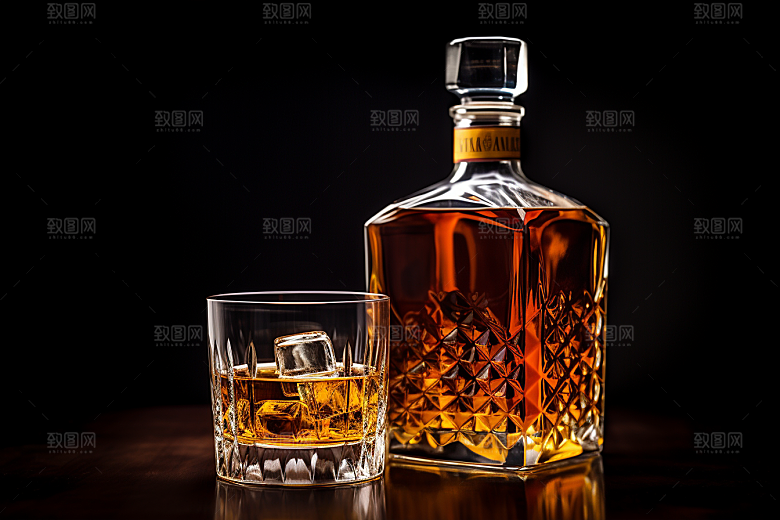 洋酒威士忌酒类品酒素材