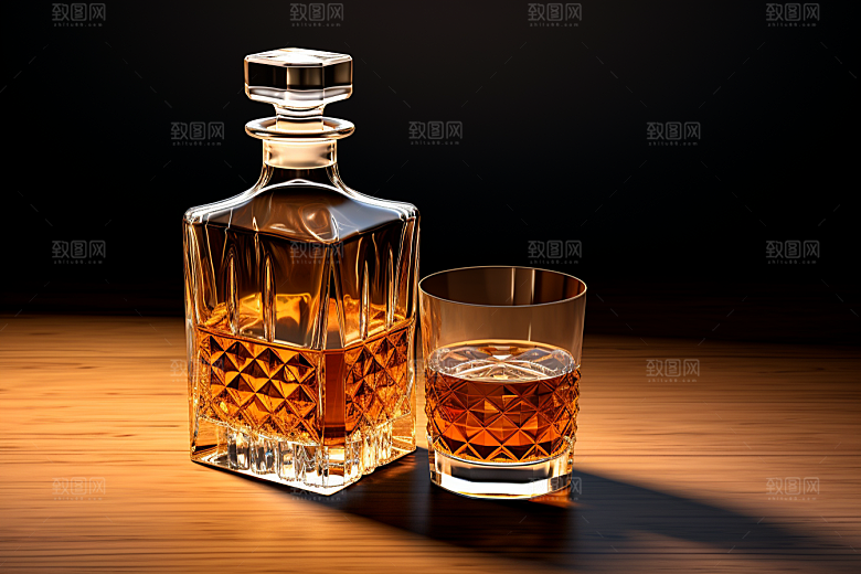 洋酒威士忌高清精致素材