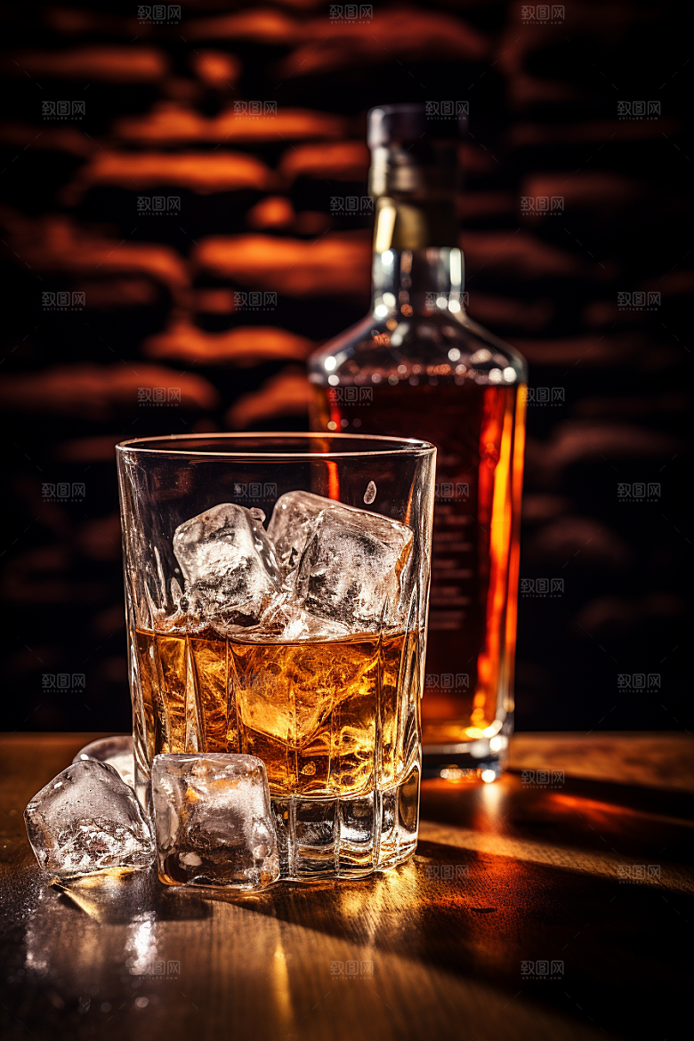 洋酒威士忌品酒酒类素材