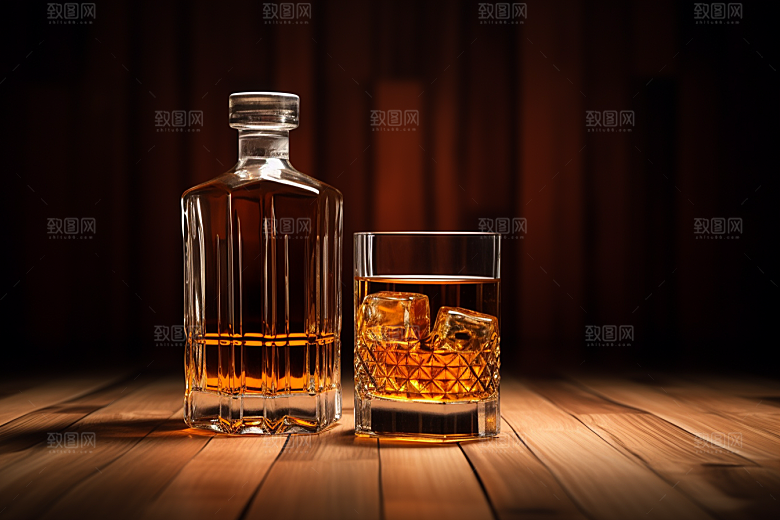 洋酒威士忌美酒饮品素材