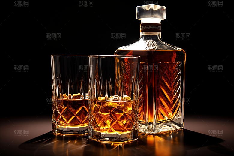 洋酒威士忌酒精高清素材