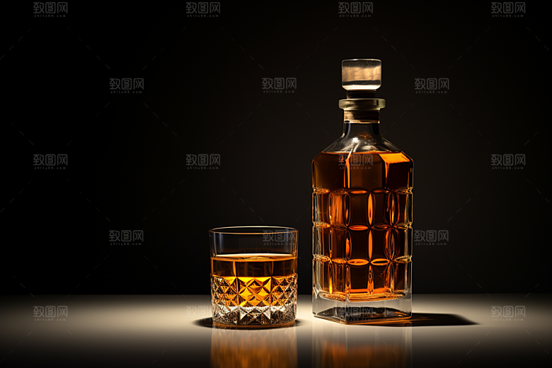 洋酒威士忌酒类饮品素材