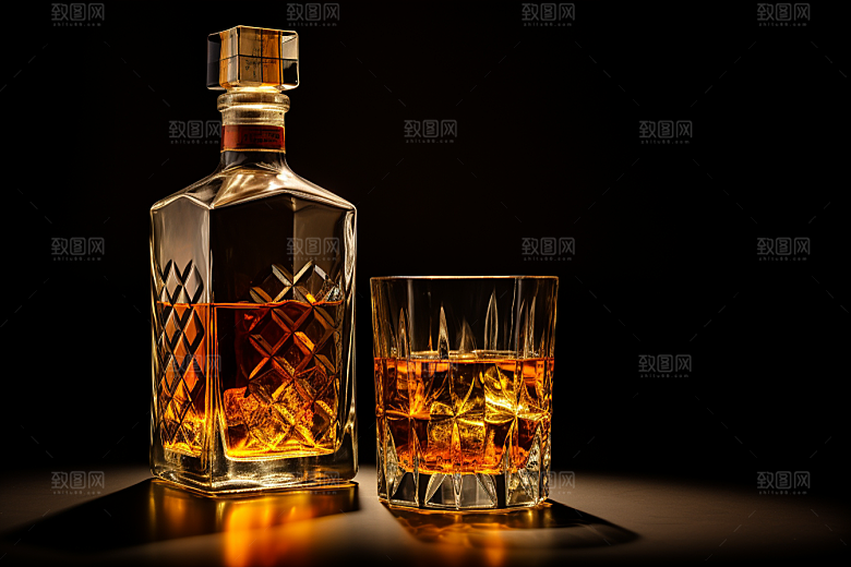 洋酒威士忌酒类品酒素材