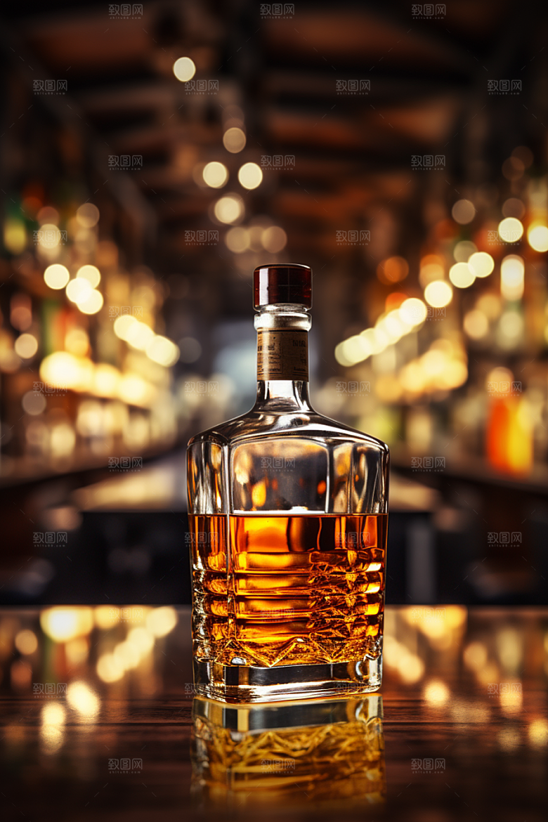 洋酒威士忌酒类饮品素材