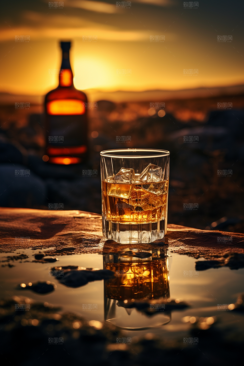 洋酒威士忌品酒酒类素材