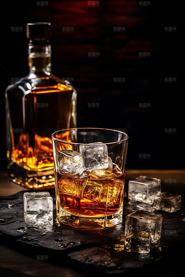 洋酒威士忌美酒品酒素材