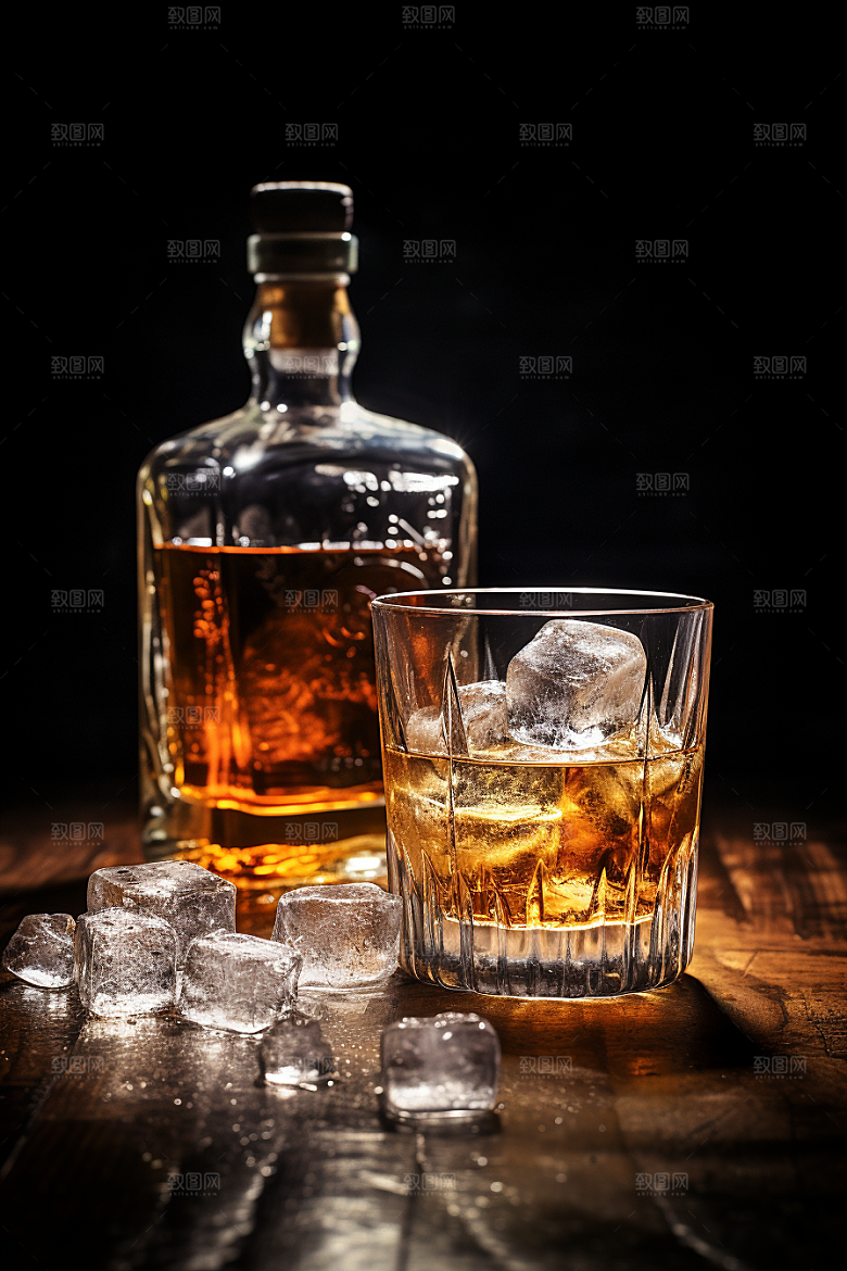 洋酒威士忌精致品酒素材